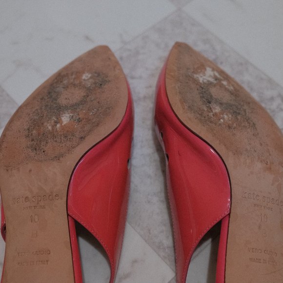 { Kate Spade Heels } Chunky Kitten Slingback Pink Heels - Picture 11 of 12